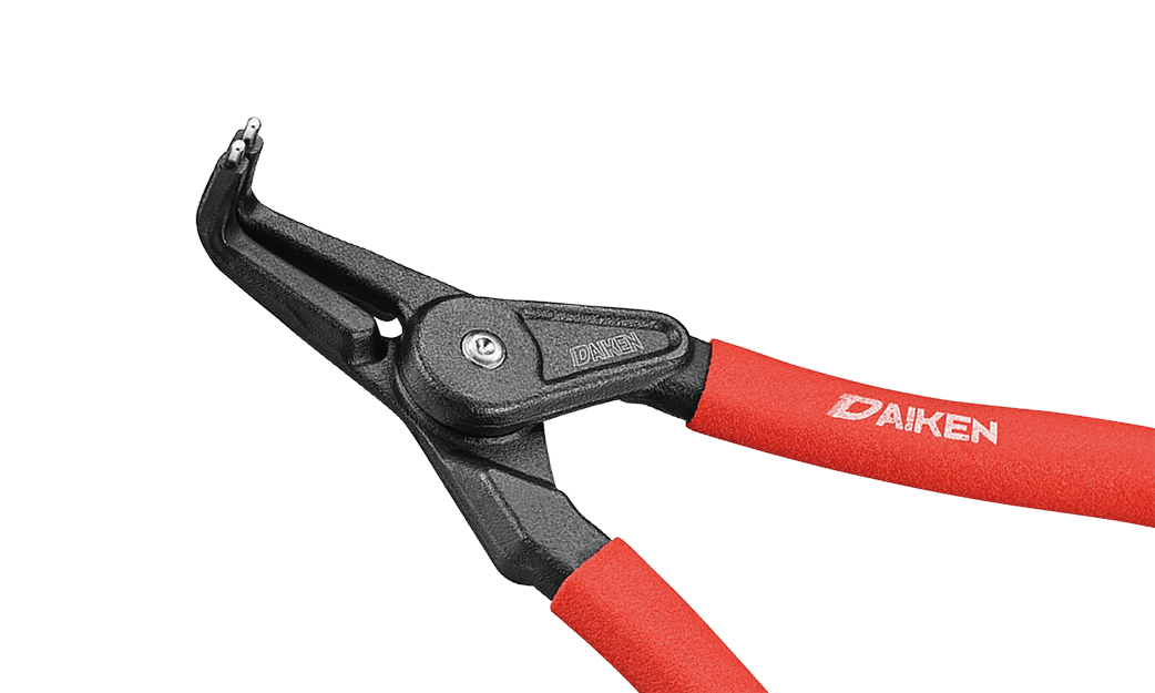 Клещи для стопорных колец, изогнутые, внешние / вставные